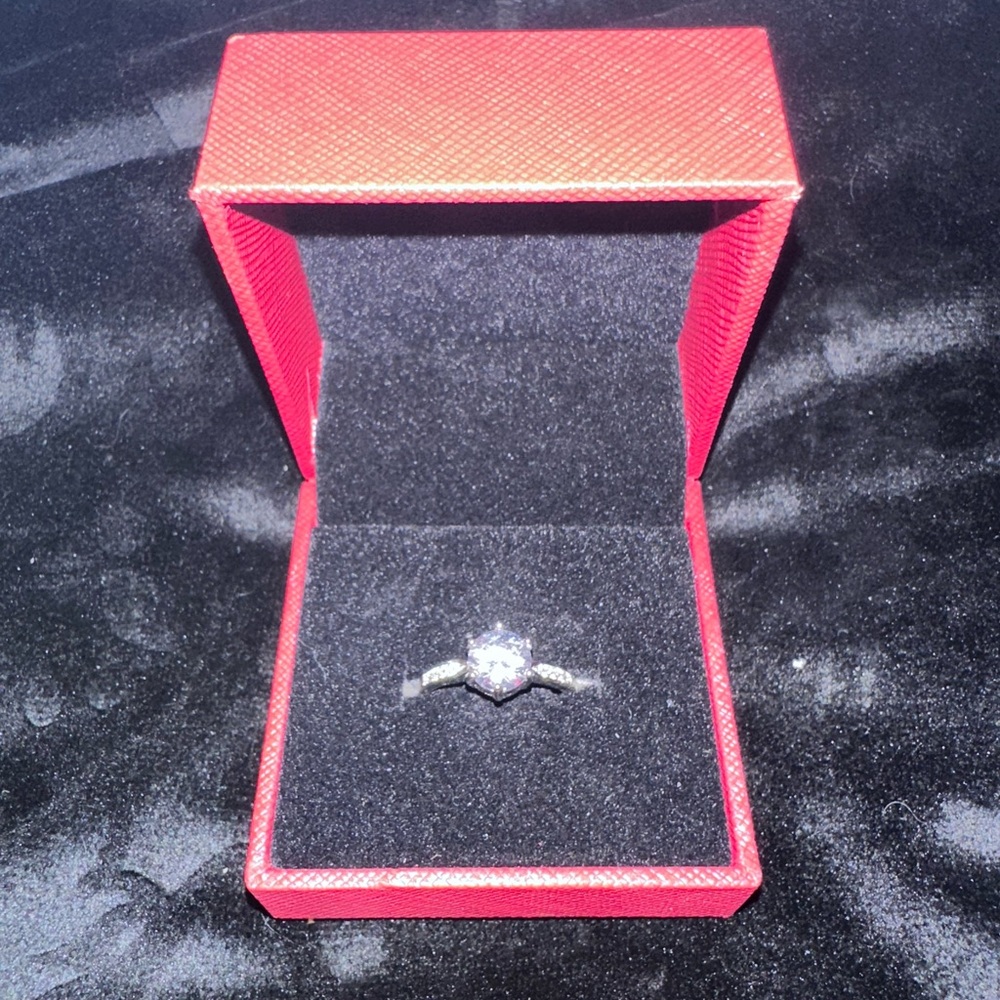 Moissanite Engagement Ring